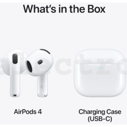 Juhtmevabad kõrvaklapid Apple Airpods 4 ANC, valge, MXP93ZM/A