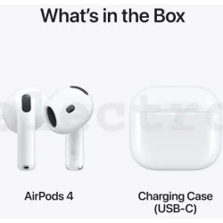 Juhtmevabad kõrvaklapid Apple Airpods 4 ANC, valge, MXP93ZM/A