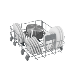 Nõudepesumasin Beko, 10 nõudekomplekti, roostevaba teras, sisevalgustus, BDFS26042XQ