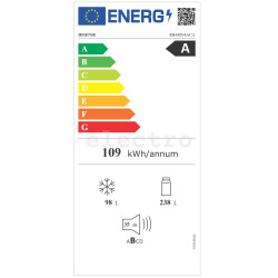 NoFrost külmik Hisense, 336 L, kõrgus 202 cm, hall, RB440N4ACA
