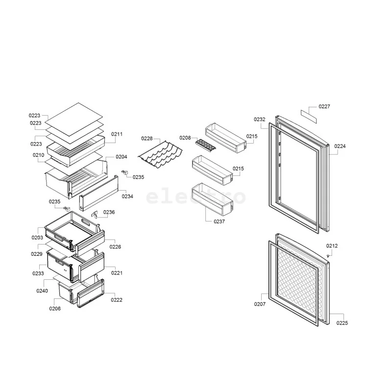 Полка средняя для холодильника BOSCH SIEMENS, 11049705