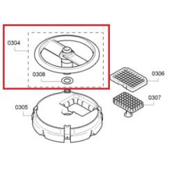 Нож кубикорезки для кухонного комбайна Bosch MUM8, 00647588