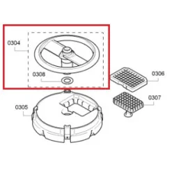 Нож кубикорезки для кухонного комбайна Bosch MUM8, 00647588