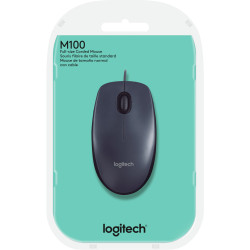 Juhtmega optiline hiir Logitech M100, 910-005003