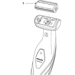 Philips raseerija lõikepea, 422203630881 Philips raseerija lõikepea, 422203630881