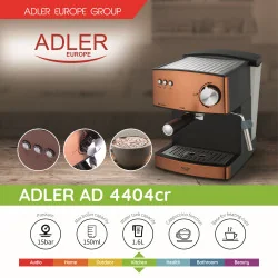 Espressomasin ADLER AD4404